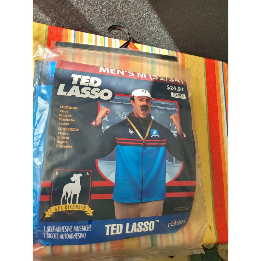 Rubie's Ted Lasso Men's Costume Complete Outfit Size M Polyester 321347